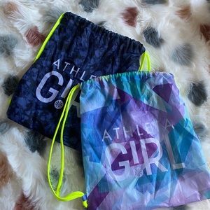 2 Athleta girls drawstring bags